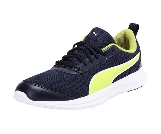 Puma Mens Rapid Runner Peacoat-Limepunch Running Shoe UK-6 (37116504)