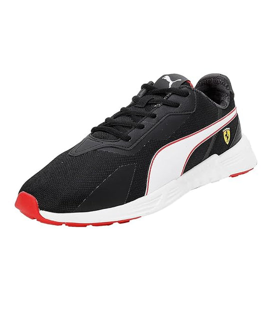 Puma Unisex-Adult Ferrari Tiburion Black-White Sneaker UK-10 (30751501)