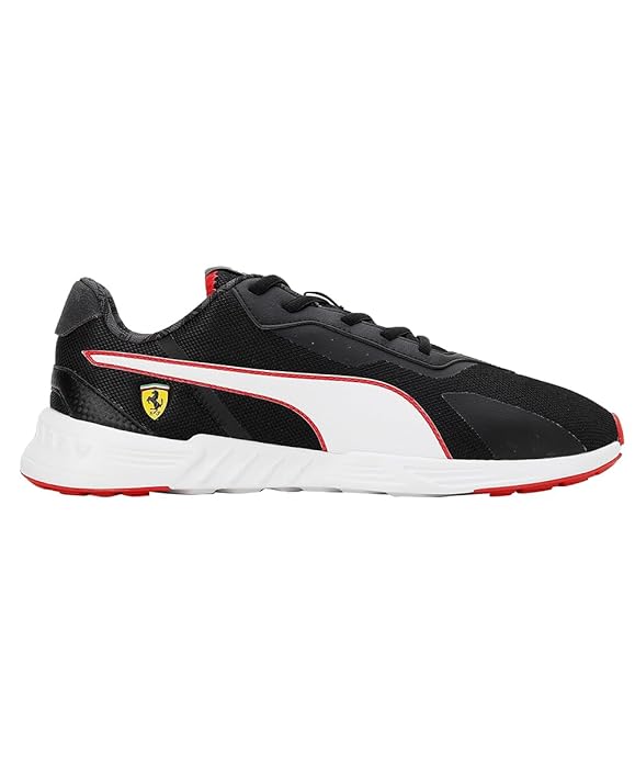 Puma Unisex-Adult Ferrari Tiburion Black-White Sneaker UK-10 (30751501)
