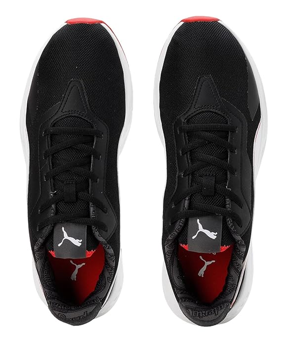 Puma Unisex-Adult Ferrari Tiburion Black-White Sneaker UK-10 (30751501)