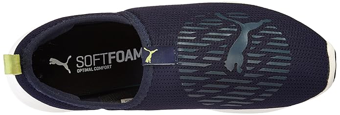 Puma Mens Glarus Slip on Dark Denim-New Navy-Fizzy Light Sneaker UK-4 (39137502)