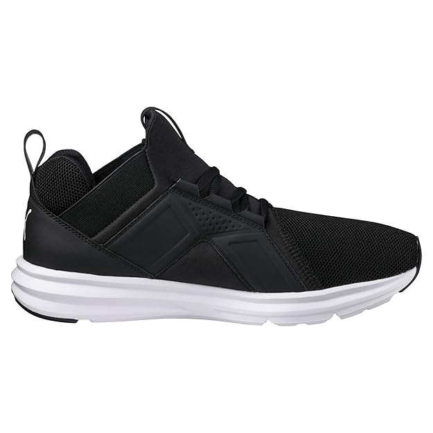Puma Men's Enzo Mesh Black-White Running Shoe UK-6 (19001502)