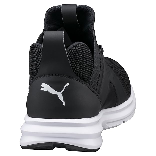 Puma Men's Enzo Mesh Black-White Running Shoe UK-6 (19001502)