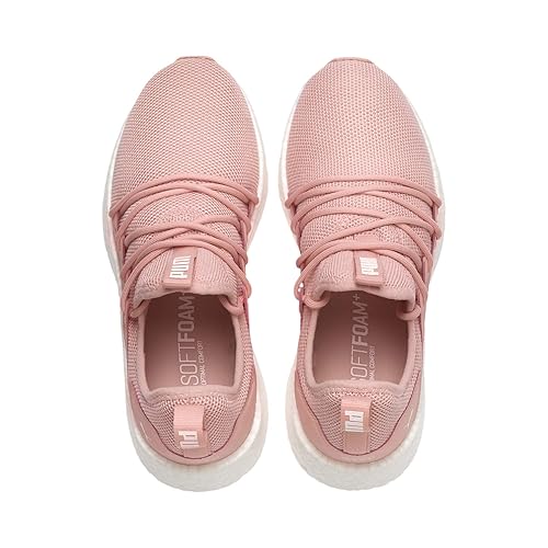 Puma NRGY Neko Women's Running Shoes Peach Bud White Kids Uk-7(19106905)