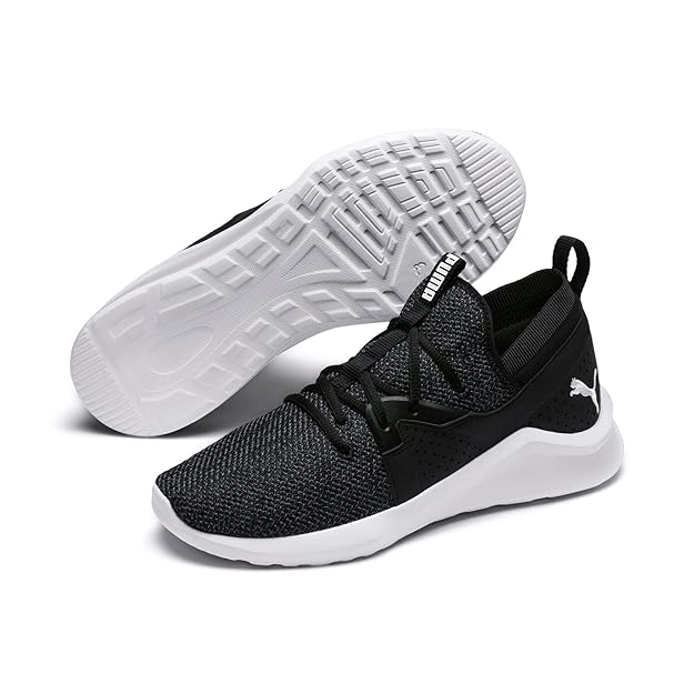 Puma Men's Emergence Black White Running Shoe-7 Kids UK (19234401)