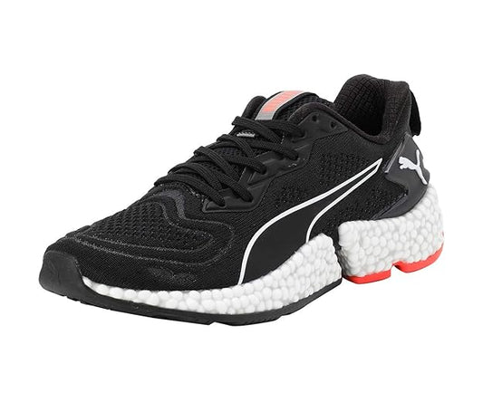 Puma women's Speed Orbiter Wns Black-Nrgy Red-Milky Blue-White Running Shoe UK-4