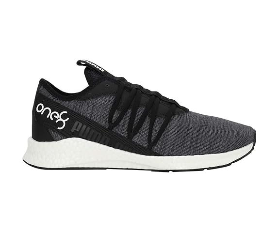 Puma Unisex Adult Nrgy Star Knit One8 Black White Running Shoes-4 UK  (19332701)