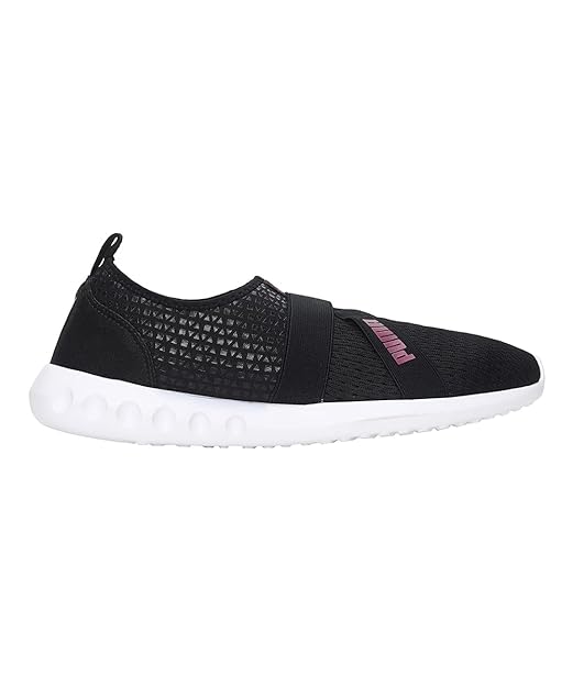 Puma Women's Dwane Slip-On IDP Black-Fuchsia Purple Running Shoes UK-4 (19333208)