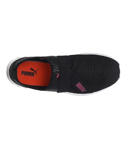 Puma Women's Dwane Slip-On IDP Black-Fuchsia Purple Running Shoes UK-4 (19333208)