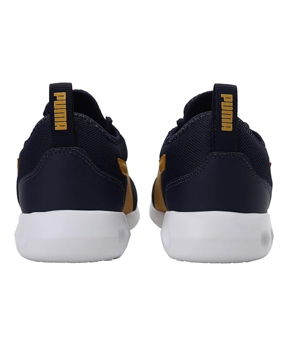 PUMA Men Trace V2 Running Shoes Peacoat-Mineral Yellow UK-8(37733902)