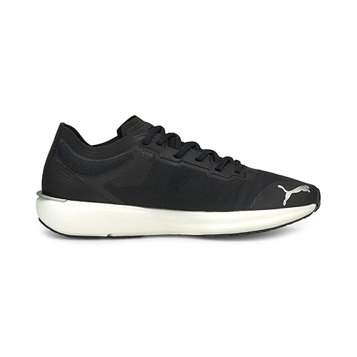 Puma Women's Liberate Nitro WNS Black White Silver Running Shoe-3 Kids UK (19445810)
