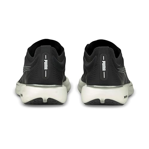 Puma Women's Liberate Nitro WNS Black White Silver Running Shoe-3 Kids UK (19445810)