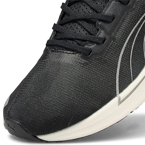 Puma Women's Liberate Nitro WNS Black White Silver Running Shoe-3 Kids UK (19445810)