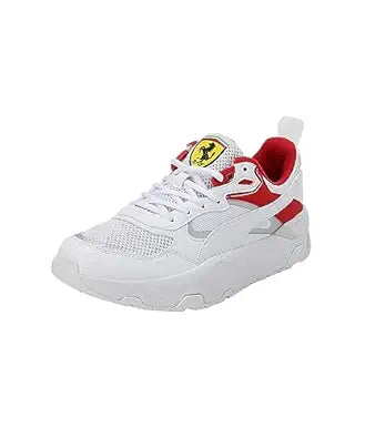 Puma Mens Ferrari Trinity White-Rosso Corsa Sneaker UK-11 (30795002)
