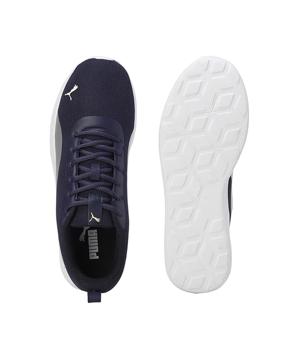 Puma Mens Fireball V1 New Navy-Silver-Fizzy Apple Sneaker UK-10 (39627302)