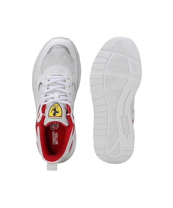 Puma Mens Ferrari Trinity White-Rosso Corsa Sneaker UK-11 (30795002)