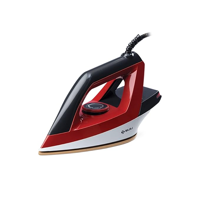 Bajaj Aluminium Splendora 1100 Watts Dry Iron 【Red & Black】