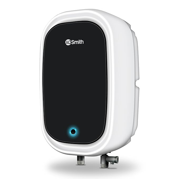 AO Smith EWS-5 White Instant Geyser 5 Litre With 3kW Express Heating | High Rise Building Bathroom & Kitchen geyser | UL Rated Wiring & Pressure Relief Valve For Ultimate Safety