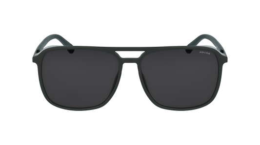 Police Mens Grey Plastic Gradient Grey Full Rim Medium (Size - 57) SPL720A Sunglasses With 100% UV Protection