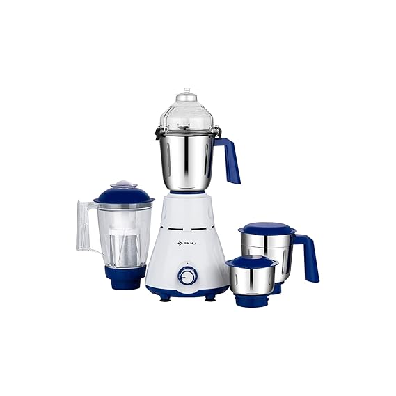 BAJAJ REX 750 MIXER GRINDER (4 JARS WHITE)