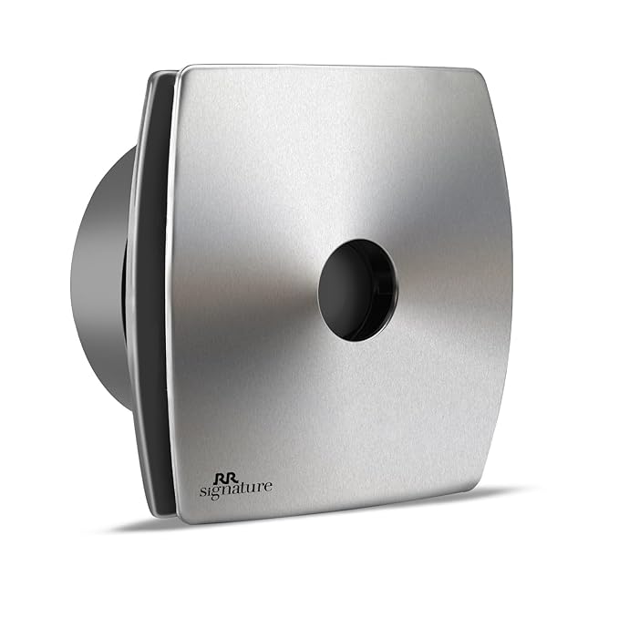 RR Signature Vento Air 150 MM High Speed Exhaust Fan, Bird Guard, Exhaust Fan for Bathroom, Noiseless, Anti-Rust Blades, Robust Body, Metal Finish