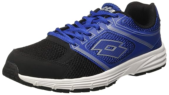 Lotto Men's Fausto Blue and Black Running Shoes - 9 UK