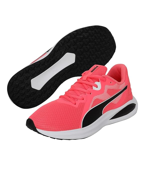 Puma Unisex-Adult Twitch Runner Sunset Glow-Black Walking Shoe UK-3 (37628922)