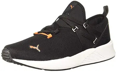 Puma mens Pacer Fire Black / Vibrant Orange Running Shoe UK-10 (38046902)