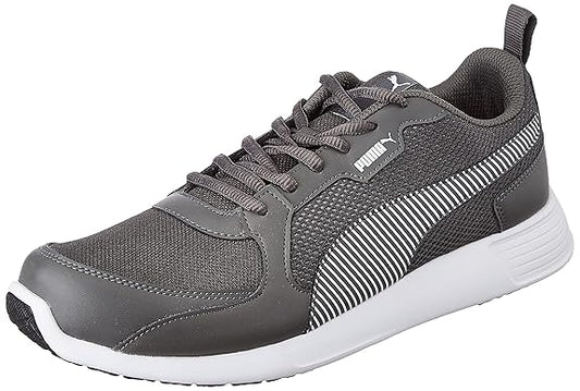 Puma Men's Fire Run Dark Shadow White Walking Shoe UK-8 (38061402)
