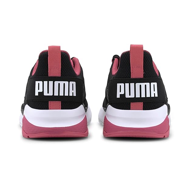 Puma Unisex-Adult Anzarun Puma Black-Glowing Pink-Puma White Sneaker UK-3 (37113113)