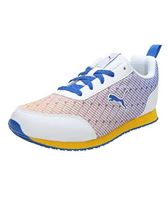 Puma Unisex Sunny Jr Sneaker, PUMA White-Spectra Yellow-PUMA Team Royal UK-5 (39046502)