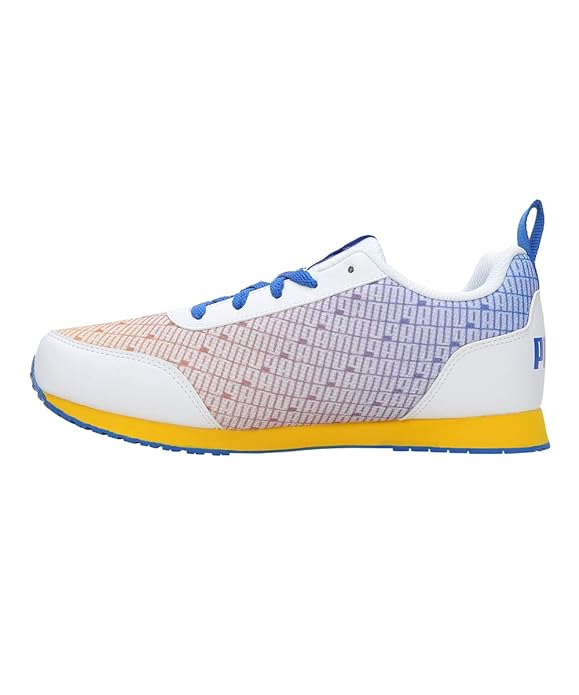 Puma Unisex Sunny Jr Sneaker, PUMA White-Spectra Yellow-PUMA Team Royal UK-5 (39046502)