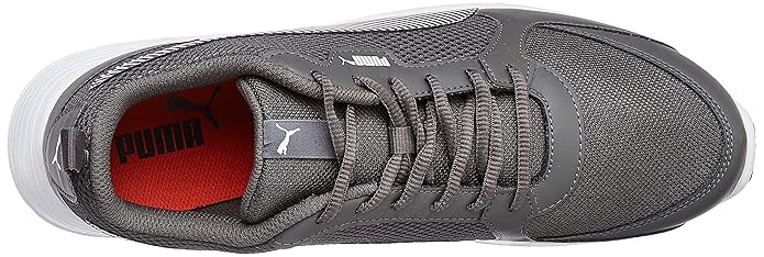 Puma Men's Fire Run Dark Shadow White Walking Shoe UK-8 (38061402)