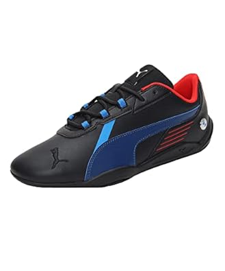 Puma Unisex-Child BMW MMS R-Cat Machina Jr Black-Estate Blue Sneaker UK-3 (30712501)