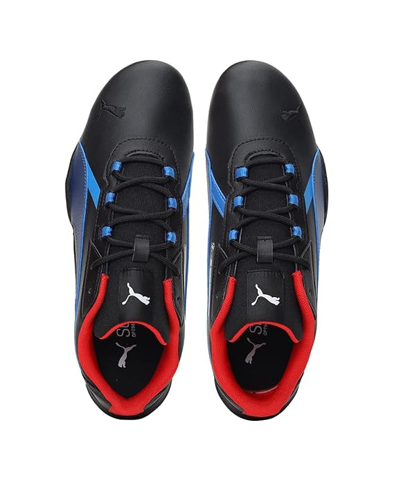 Puma Unisex-Child BMW MMS R-Cat Machina Jr Black-Estate Blue Sneaker UK-3 (30712501)