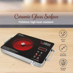 Ubon IC-101 , 2500 W Infrared Cooktop Touch Panel (Black, 2500w Heavyduty Infrared Induction Cooktop for Efficient Smart Cooking)