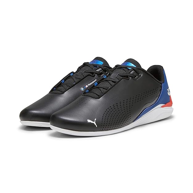 Puma Unisex-Adult BMW MMS Drift Cat Decima Black-Pro Blue Sneaker UK-8 (30730405)