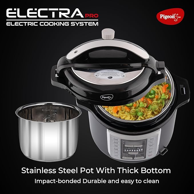Pigeon By Stovekraft Electra Pro 6 Litre Electric Pressure Cooker with Digital Display