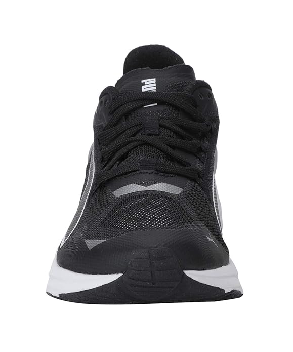 Puma Unisex UltraRide Jr Black White Sneaker UK-4 (19410401)