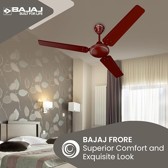 BAJAJ FRORE 1200 MM CEILING FAN (BROWN)