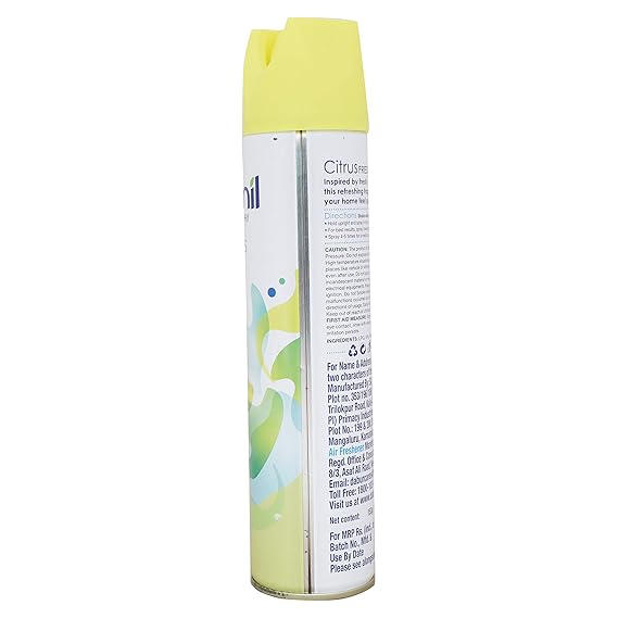 Odonil Citrus Fresh Room Freshener Spray 220ml (Pack of 5)