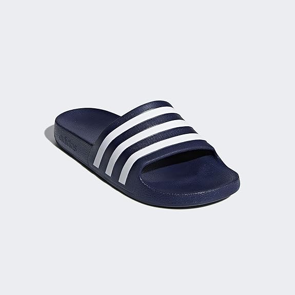 ADIDAS MENS ADILETTE AQUA DKBLUEFTWWHTDKBLUE SLIPPER - 8 UK (F35542)