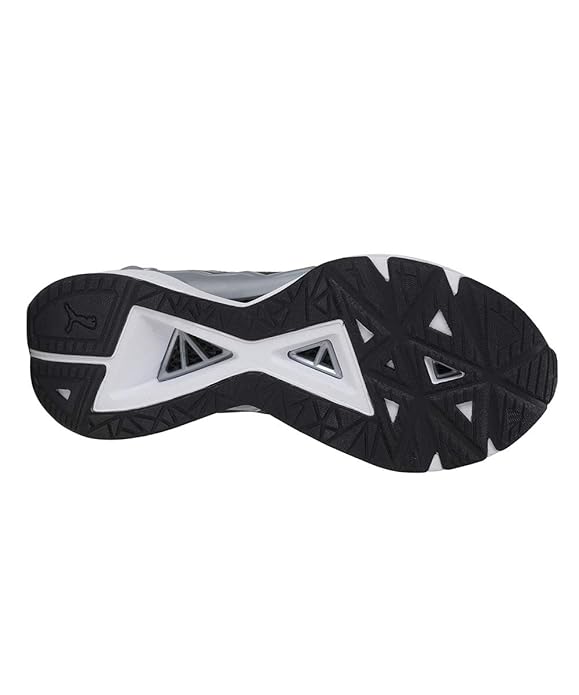 Puma Unisex UltraRide Jr Black White Sneaker UK-4 (19410401)