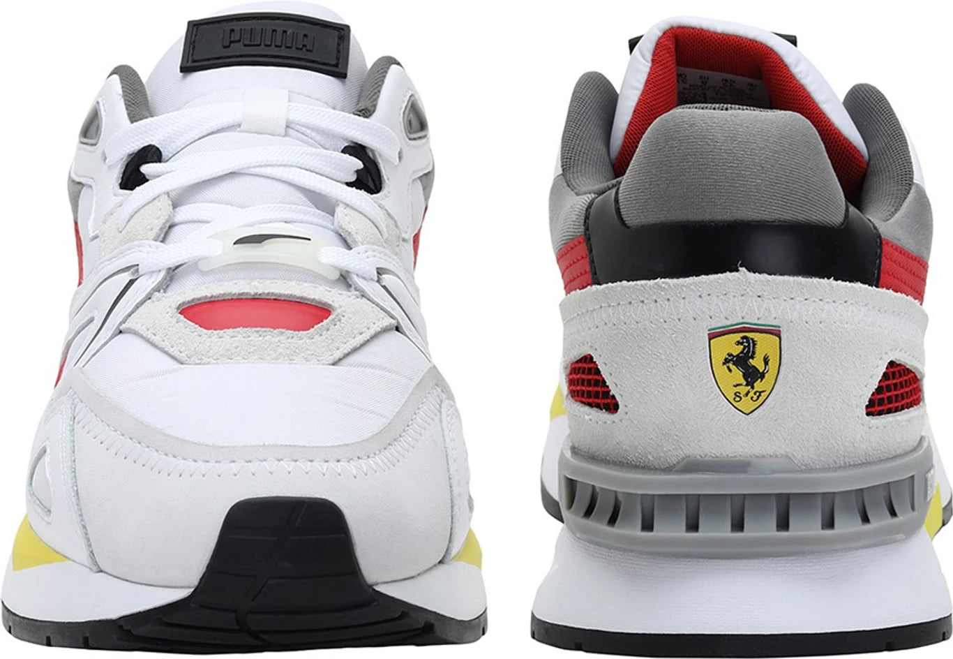 PUMA Ferrari Mirage Mox Sneakers For Men (Black-Smoked Pearl-White , 9  )