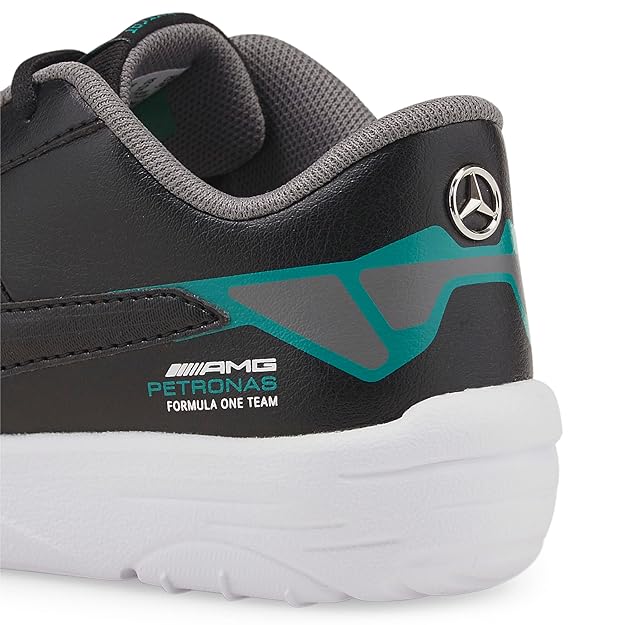 Puma Unisex-Child MAPF1 Drift Cat Delta V PS Puma Black-Spectra Green Sneaker- 2 UK (30692104)