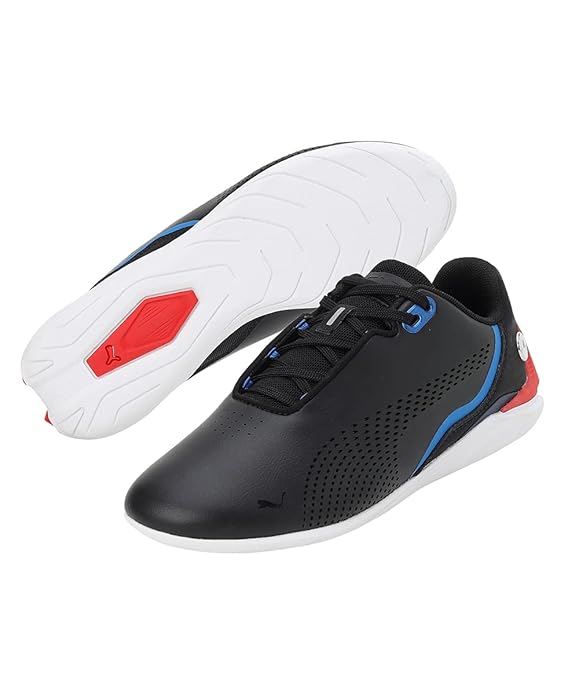 Puma Unisex-Kid BMW MMS Drift Cat Decima Junior White-Pop Red-White Sneaker UK-6 (30726603)