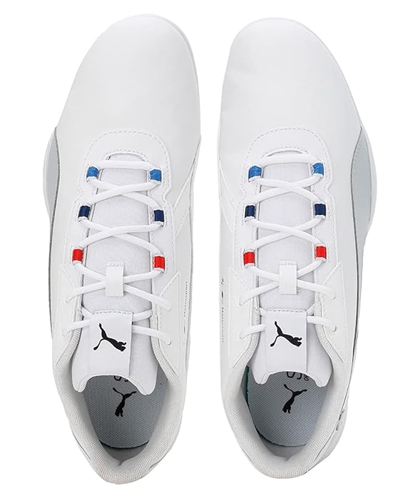 Puma Unisex-Adult BMW MMS R-Cat Machina White-Platinum Gray Sneaker UK-3 (30731104)