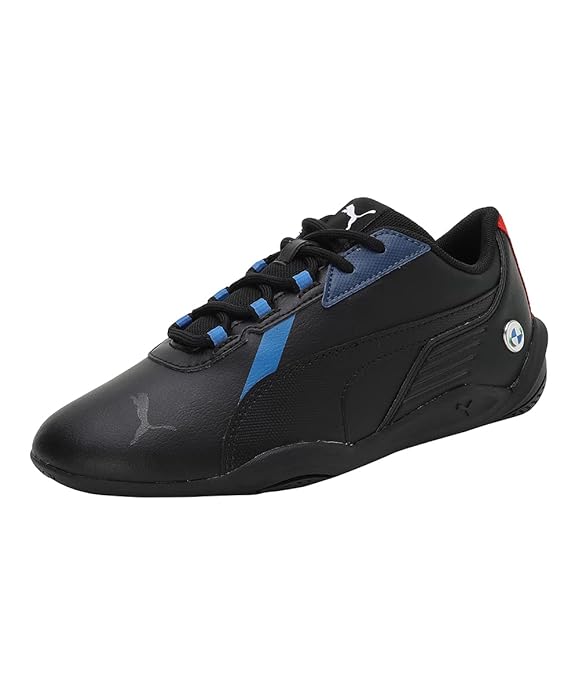 Puma Unisex-Kids BMW MMS R-Cat Machina Jr Black-Estate Blue Sneaker - 3UK (30731201)