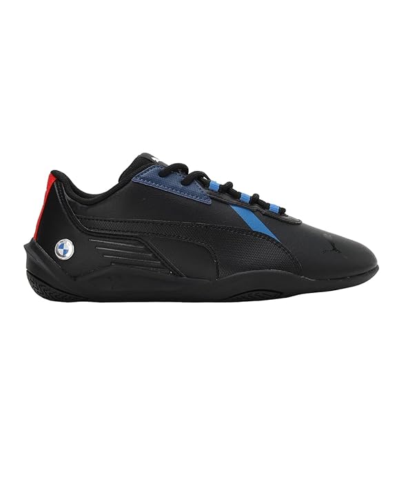 Puma Unisex-Kids BMW MMS R-Cat Machina Jr Black-Estate Blue Sneaker - 3UK (30731201)