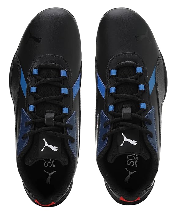 Puma Unisex-Kids BMW MMS R-Cat Machina Jr Black-Estate Blue Sneaker - 3UK (30731201)